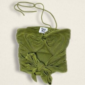 princess polly green halter neck crop top